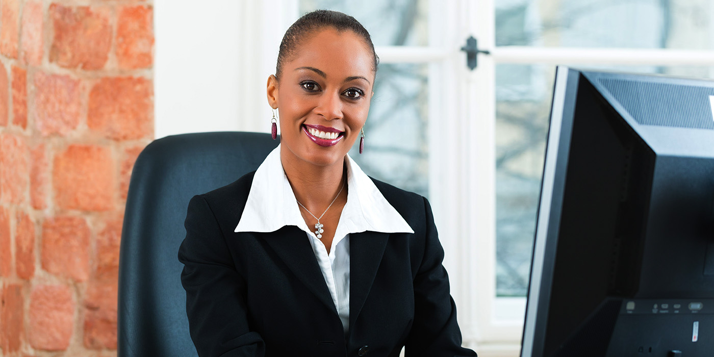 Professional woman smiling