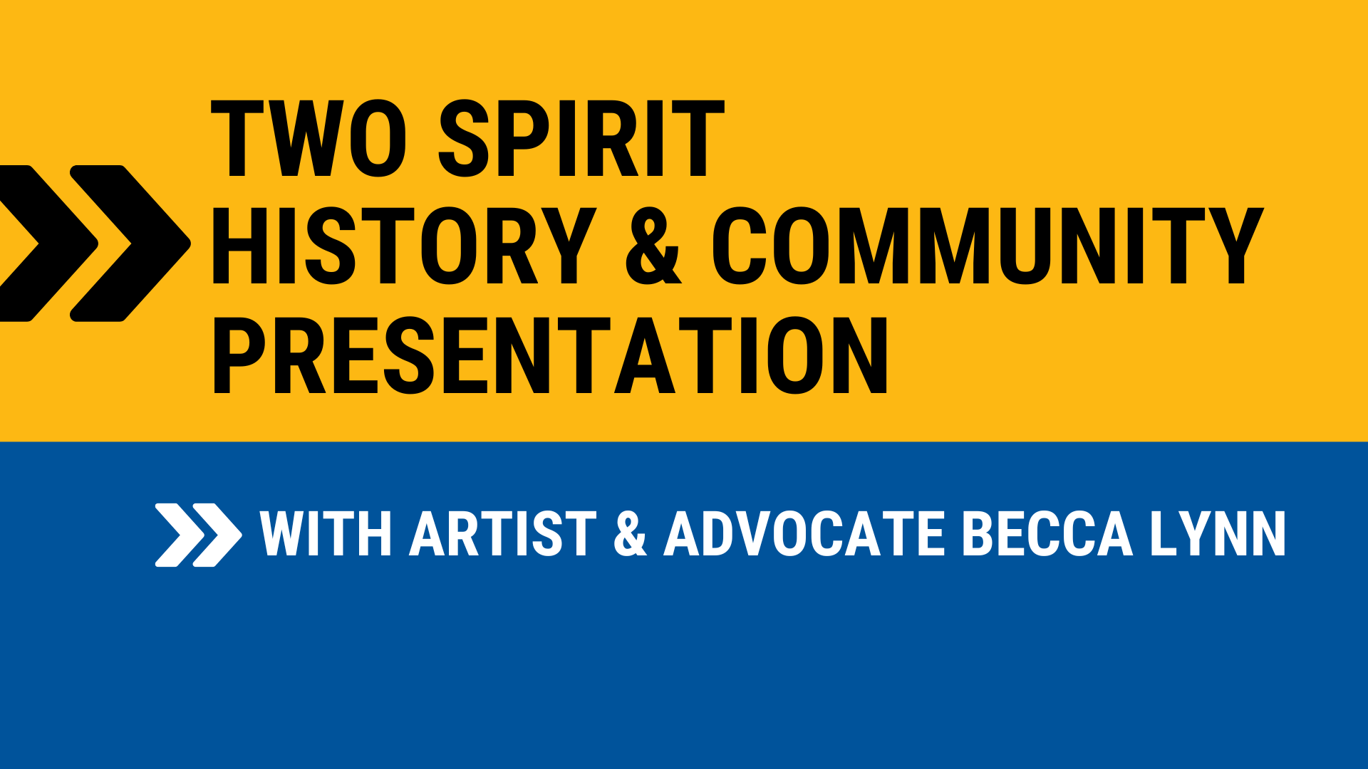 Two Spirit event graphic