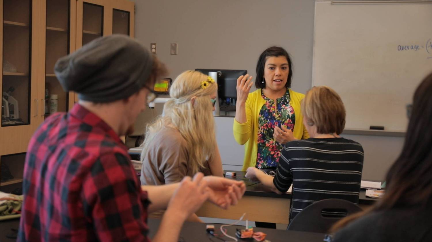 Professor Teaching in Classroom